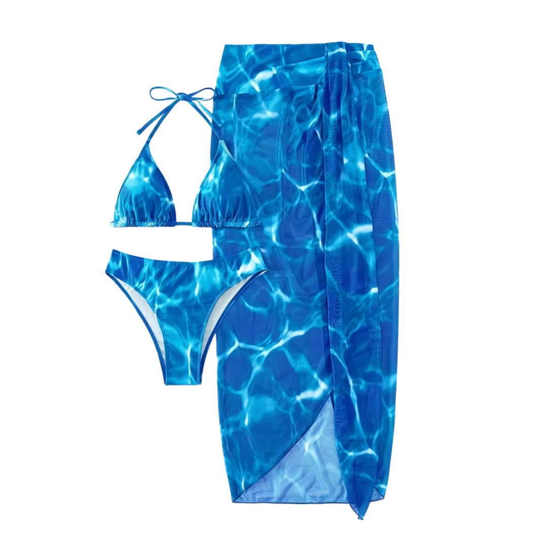 Damen Triangel-Bikini-Set mit eleganter Strandsarong Echo Archiv