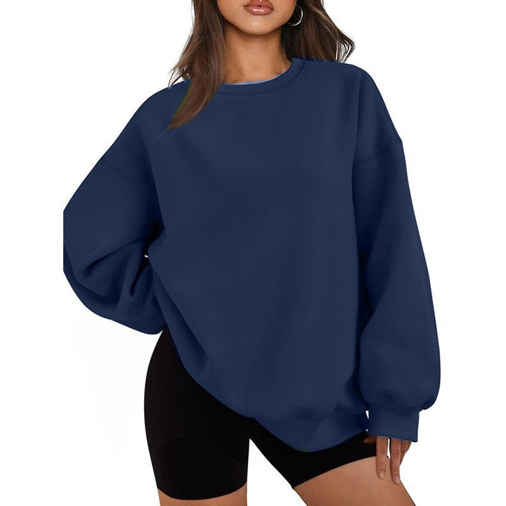 Damen Oversized Sweatshirt mit Rundhalsausschnitt, extraweichem French‑Terry und überschnittener Schulter Echo Archiv