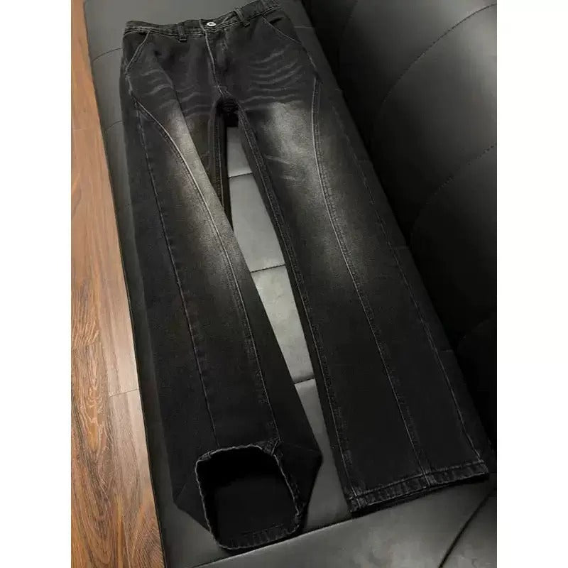 Herren Weit geschnittene Denim-Hose Echo Archiv