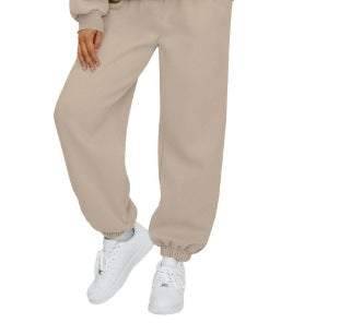 Damen nan gemütliches Lounge-Jogginganzug-Set mit Oversize-Hoodie und elastischer High-Waist Jogginghose Echo Archiv
