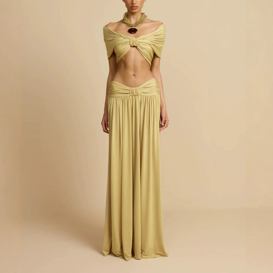 Damen Elegantes Maxikleid mit innovativem Knotted-Design Echo Archiv