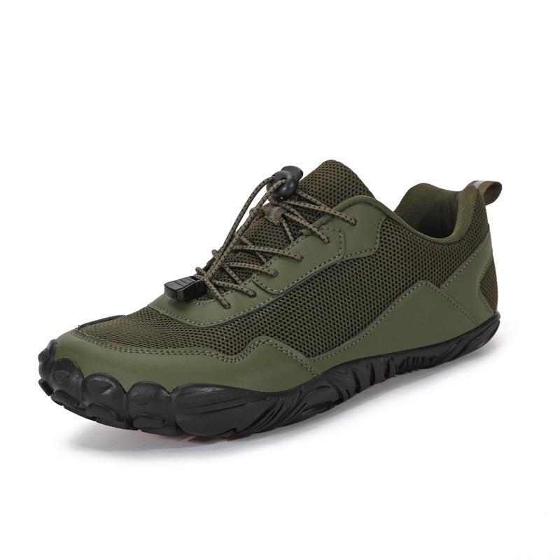 Herren nan leichter Schnellzug-Trekkingschuh mit Gummizehschutz, atmungsaktivem Meshoberteil und profiliertem Outdoor-Laufsohle Echo Archiv