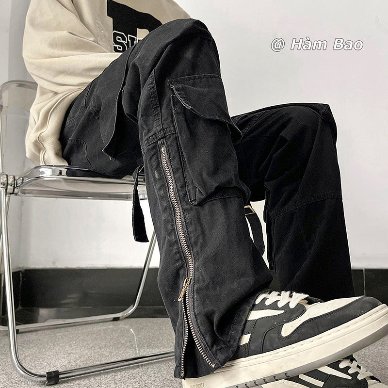 Herren Cargo-Hose mit modernen Zip-Elementen und multifunktionalen Taschen Echoarchiv