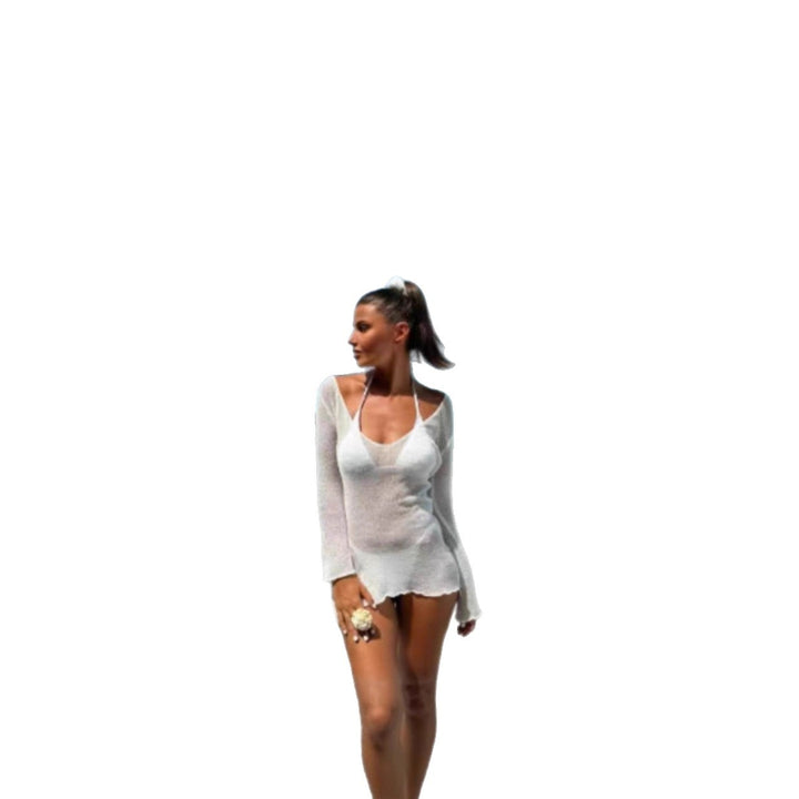 Damen Strick-Badeüberwurfkleid Echo Archiv