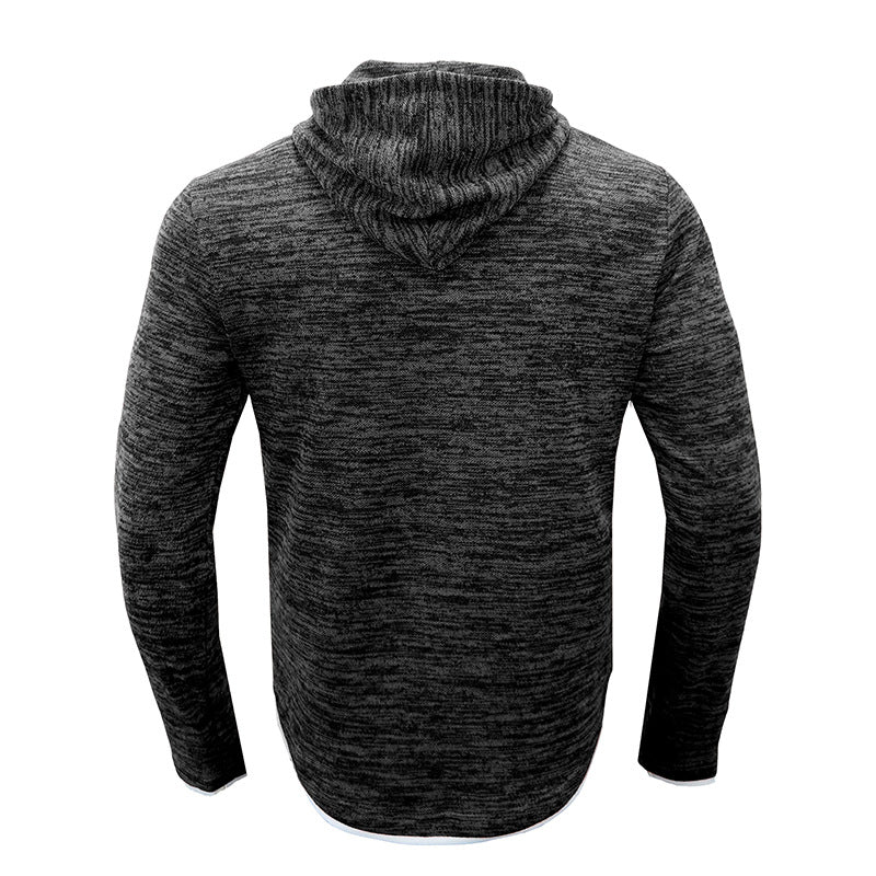 Herren sportliches Kapuzenshirt mit modischem Strukturdesign Echoarchiv