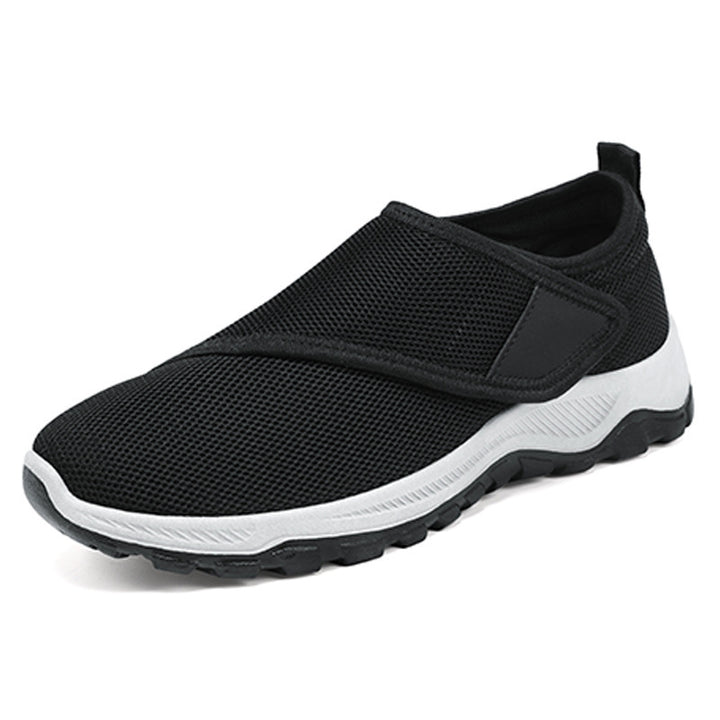 Herren nan atmungsaktiver Slip-On Mesh-Sneaker mit Klettverschluss, gepolsterter Komfortsohle und rutschfester Profilsohle Echo Archiv