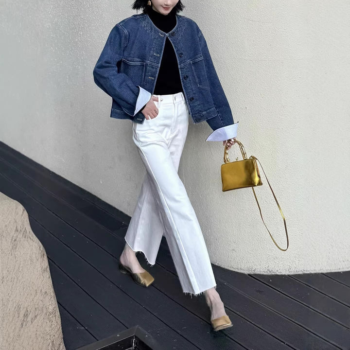 Damen Elegante und bequeme hoch taillierte Hose Echoarchiv