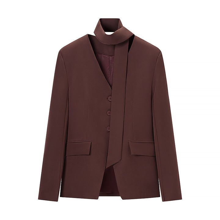 Damen Taillierter Blazer mit Schalkragenband, dreifacher Knopfleiste und Pattentaschen Echo Archiv