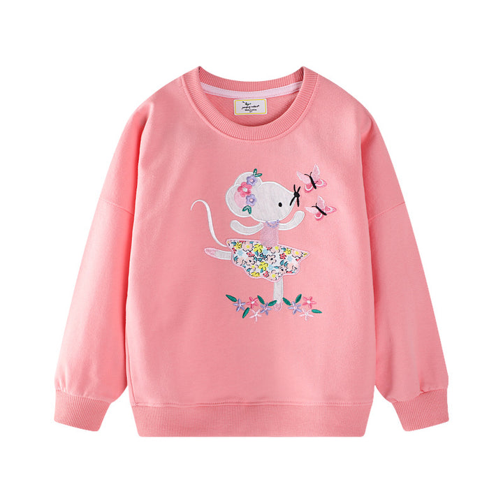Mädchen Sweatshirt mit verspieltem Mäuse-Design Echo Archiv