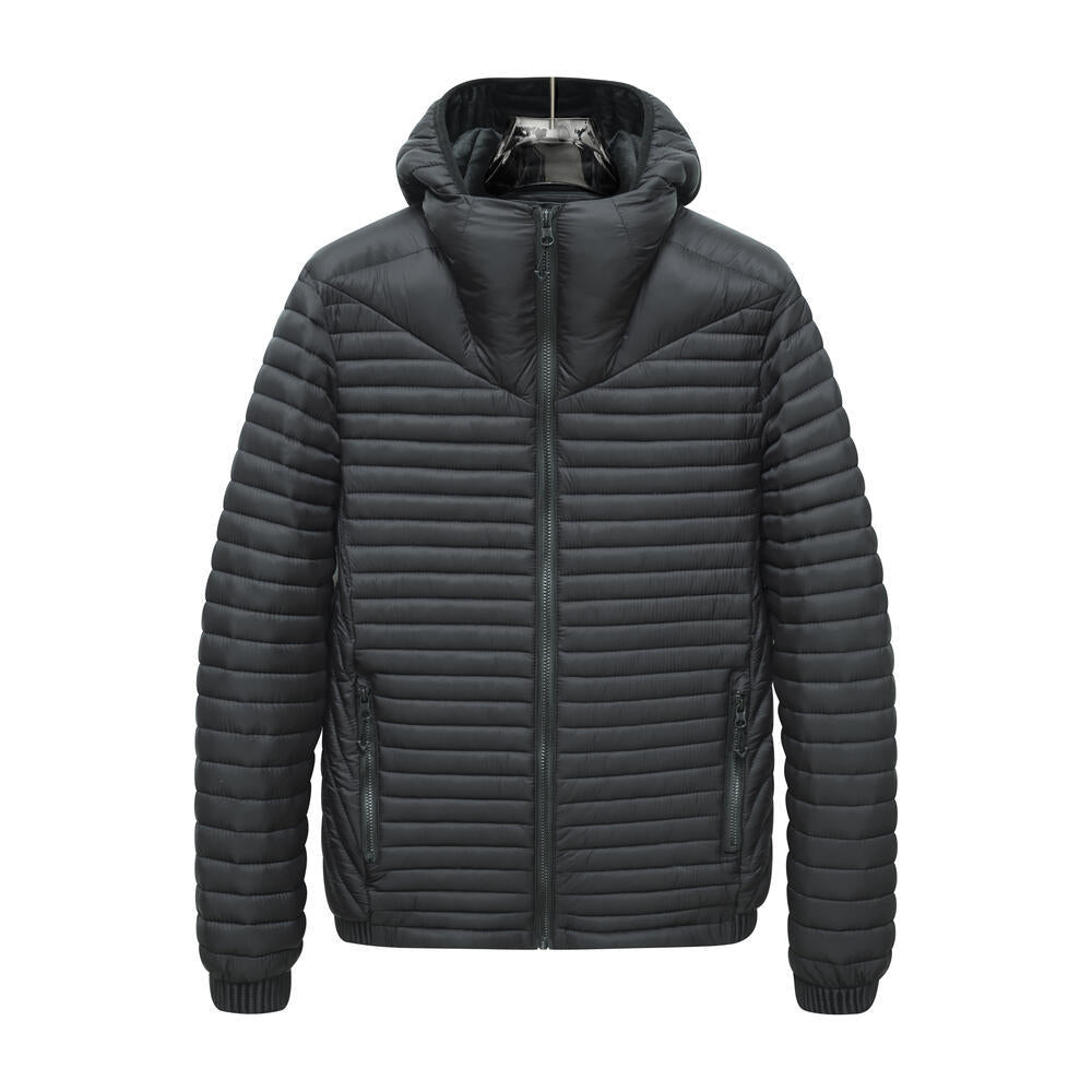 Herren Leichte Steppjacke mit Kapuze Echo Archiv