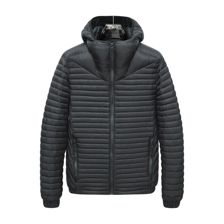 Herren Leichte Steppjacke mit Kapuze Echo Archiv