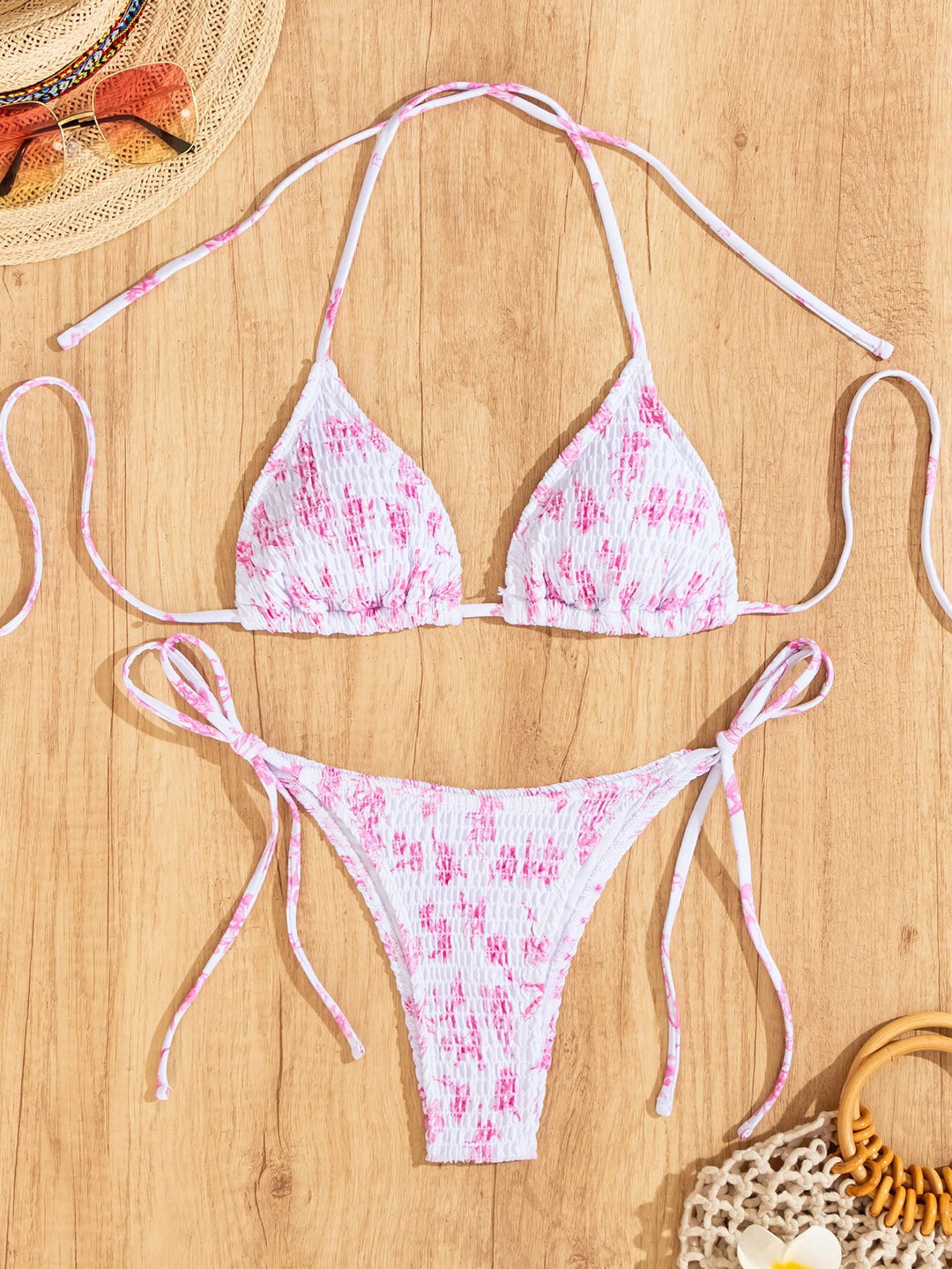 Damen Triangel-Bikini mit verspieltem Rüschendesign Echo Archiv
