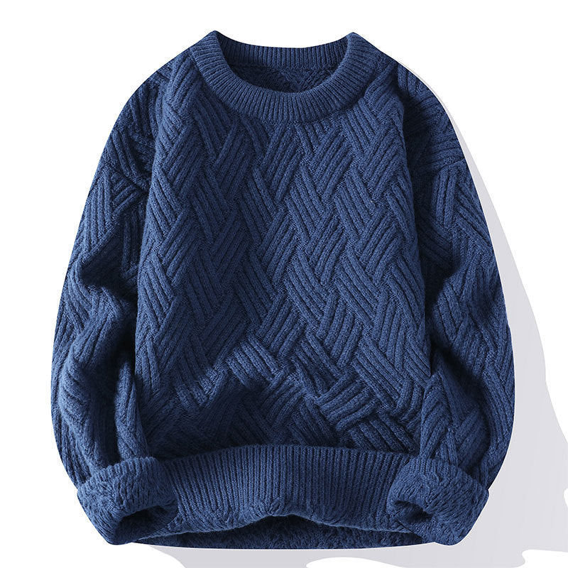 Damen nan grobgestrickter Oversize-Pullover mit Zopfmuster und elastischem Rippbund Echo Archiv