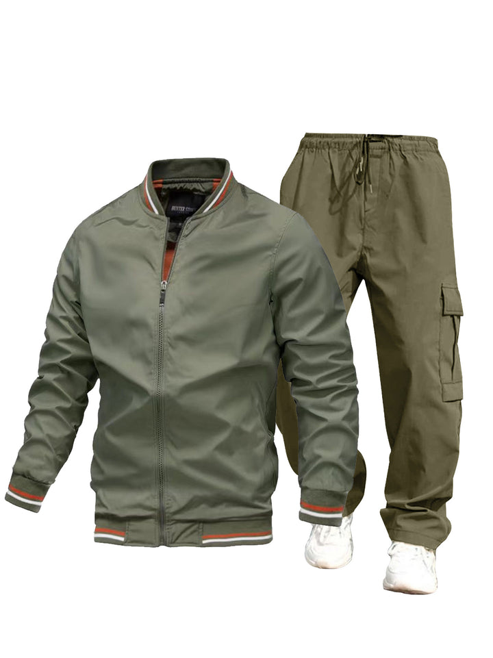 Herren Sportliche Jacke und Cargo-Hose Set Echo Archiv
