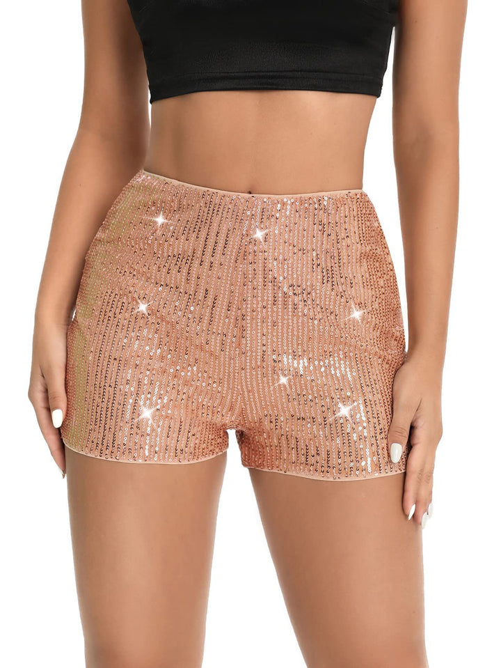 Damen glamouröse Pailletten-Shorts Echo Archiv