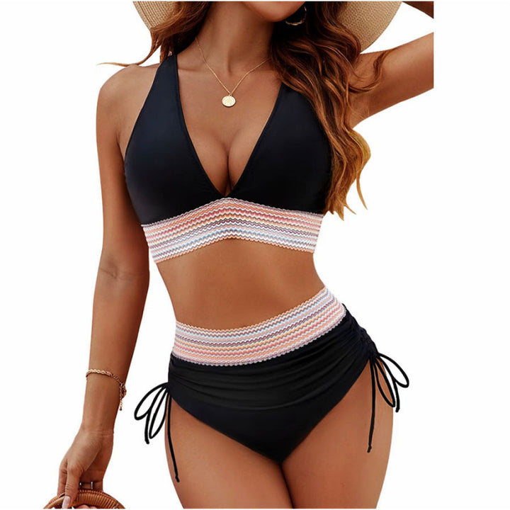 Damen Triangel-Bikini mit verstellbaren Riemen und moderner Rüschenoptik Echo Archiv