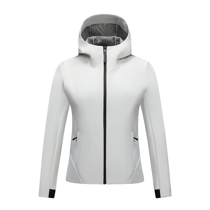 Damen Taillierte Softshelljacke mit Kapuze und Fleecefutter Echoarchiv