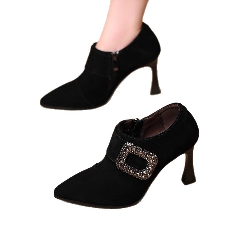 Damen Elegante Stiefeletten mit Glitzerakzenten Echo Archiv