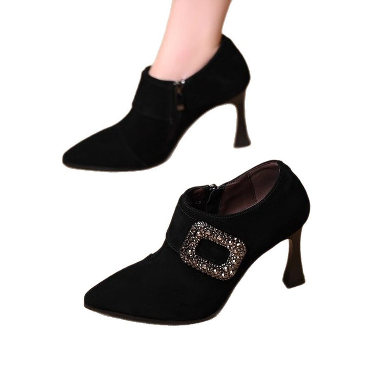 Damen Elegante Stiefeletten mit Glitzerakzenten Echo Archiv