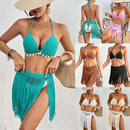 Damen Häkel-Bikini-Set mit Fransen Echo Archiv
