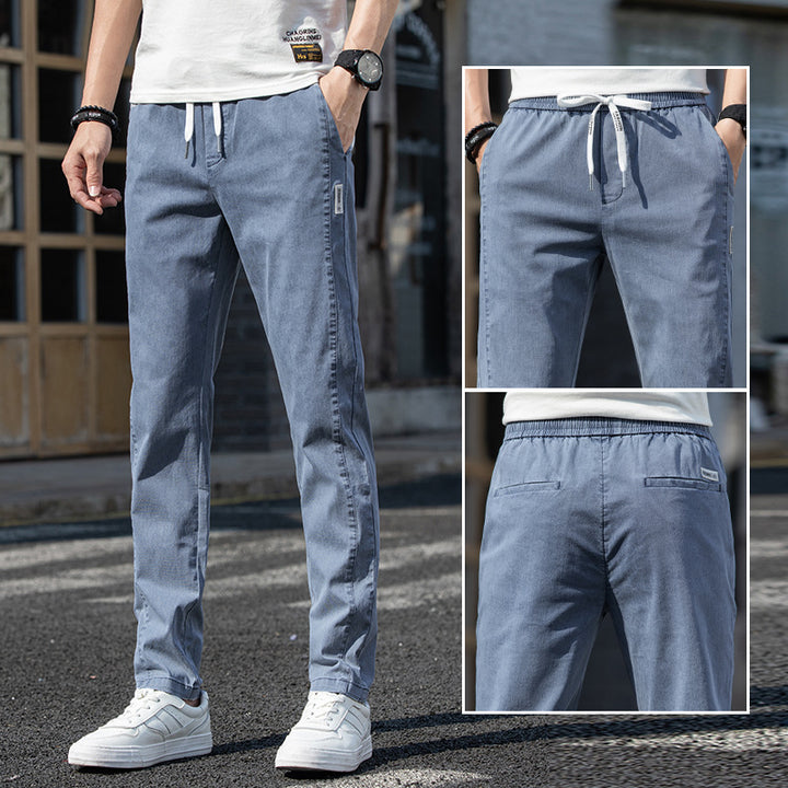 Herren lässige Utility-Hose mit verstellbarem Bund Echoarchiv