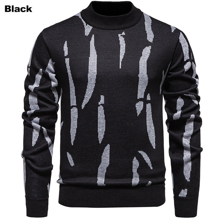 Herren modischer Pullover mit grafischem Muster Echoarchiv