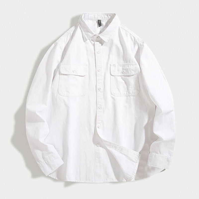 Herren Overshirt aus Baumwoll‑Twill mit Pattentaschen und Relaxed‑Fit Echo Archiv