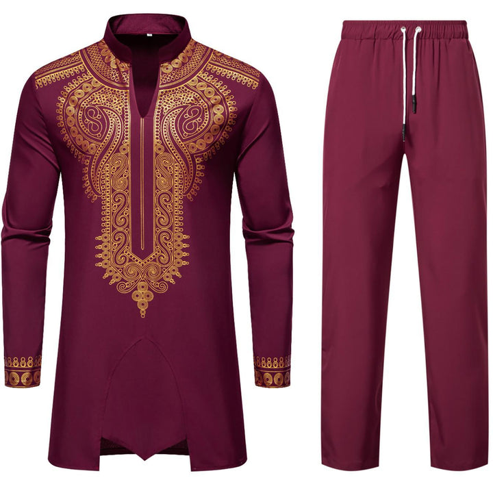 Herren Traditionelles Kaftan-Outfit mit einzigartiger Stickerei Echoarchiv