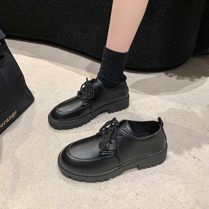 Damen nan stylische Derby-Schnürschuhe mit robuster Profilsohle, gepolstertem Komfortfußbett und dezentem Plateau Echo Archiv