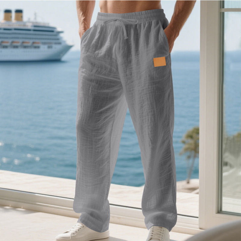 Herren Bequeme und luftige Sommerhose aus leichtem Leinenmaterial Echoarchiv