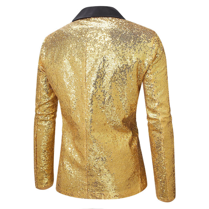 Herren Glamouröser Paillettenblazer Echoarchiv