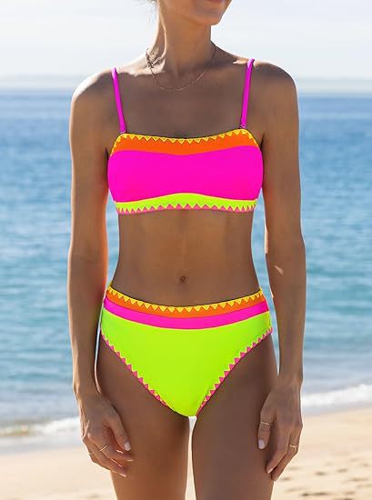 Damen Bunte Bikini Echo Archiv