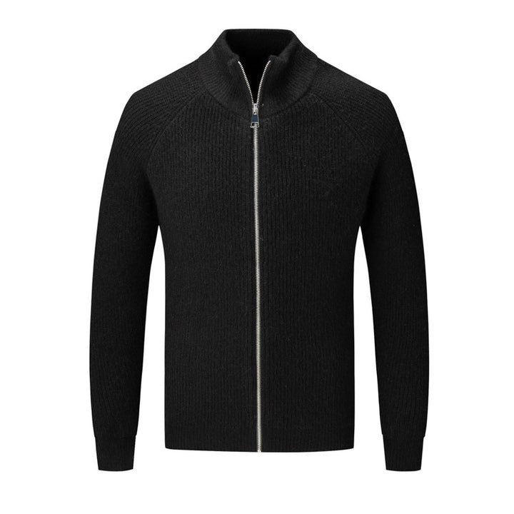 Herren Strickjacke mit hohem Kragen Echoarchiv