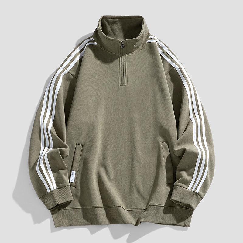 Herren sportlicher Zip-Pullover mit innovativen Seitentaschen Echoarchiv