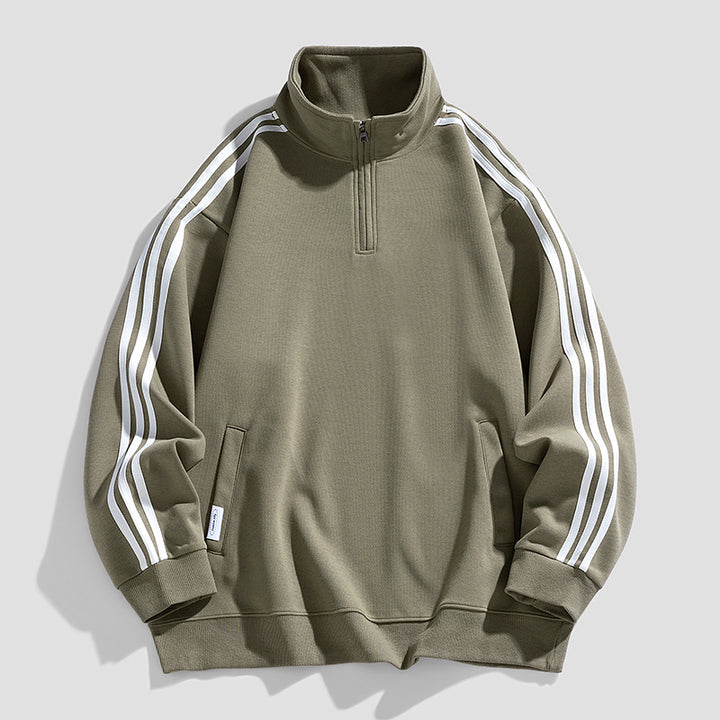 Herren sportlicher Zip-Pullover mit innovativen Seitentaschen Echoarchiv
