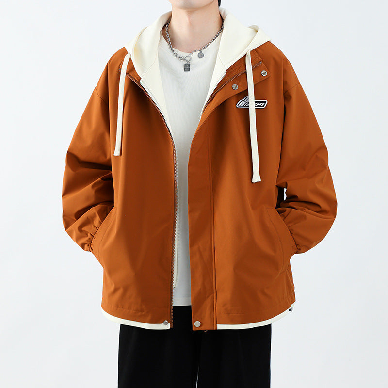 Herren Übergangsjacke mit Hoodie und praktischen Taschen Echoarchiv