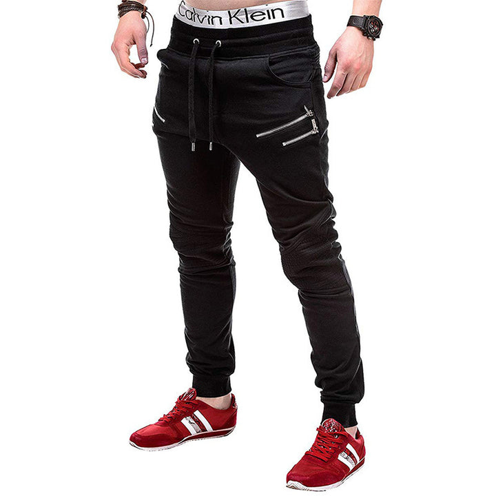 Herren Sportliche Jogginghose mit stylischen Reißverschlüssen Echoarchiv