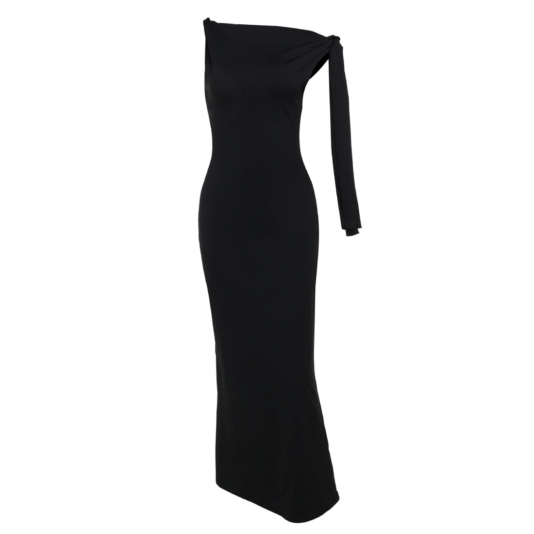 Damen elegantes Maxikleid mit asymmetrischem Design und einem ärmellosen Schnitt – Valéora