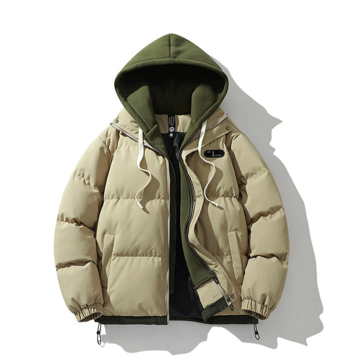 Herren Zweilagige Steppjacke mit herausnehmbarer Fleece-Kapuze und Thermoisolierung Echo Archiv