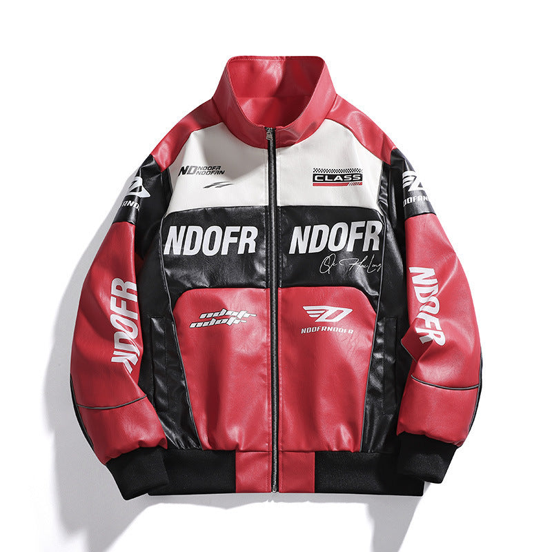 Herren Sportliche Kunstlederjacke Echo Archiv