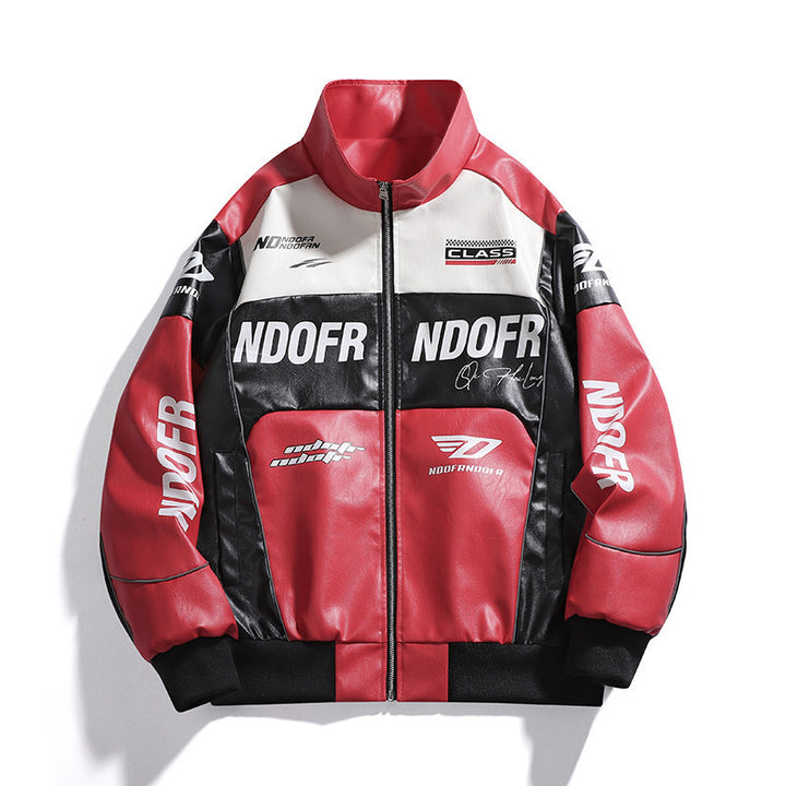 Herren Sportliche Kunstlederjacke Echo Archiv