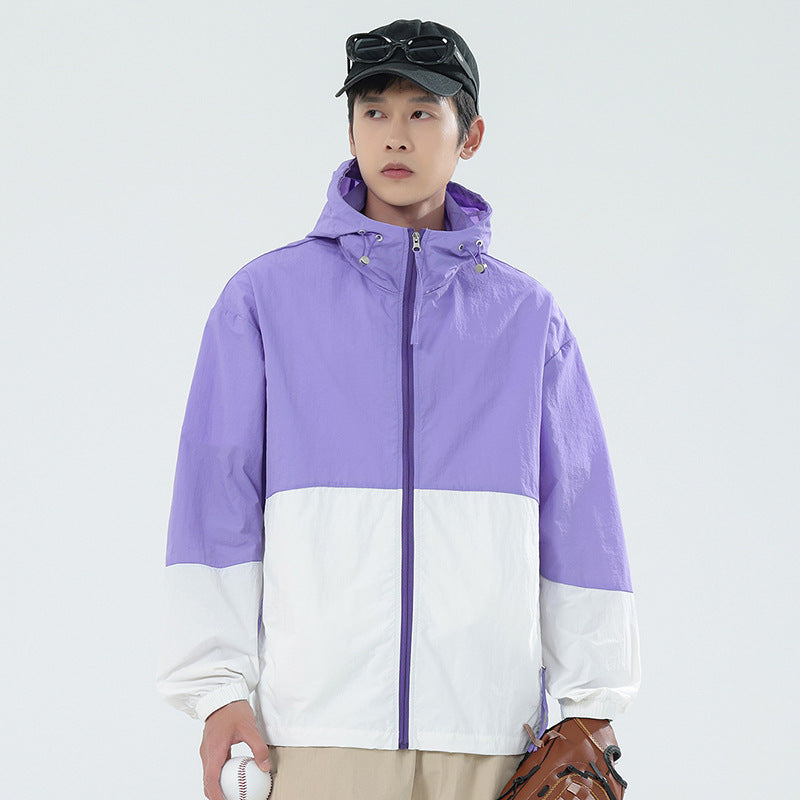 Herren Sportliche Windbreaker-Jacke Echoarchiv