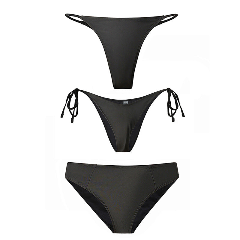 Damen Hochgeschnittener Bikini mit seitlichen Bindebändern Echo Archiv