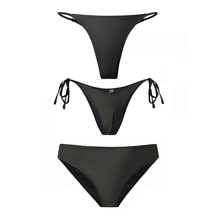 Damen Hochgeschnittener Bikini mit seitlichen Bindebändern Echo Archiv