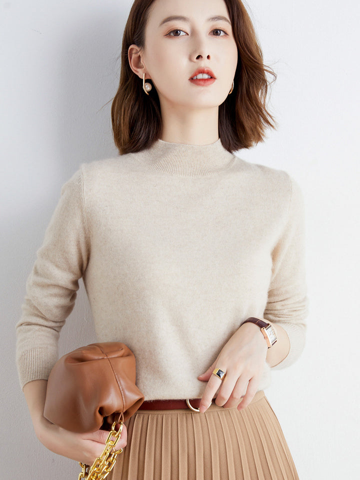 Damen Kurzrollkragen Feinstrickpullover mit leichtem Mohair-Effekt Echoarchiv