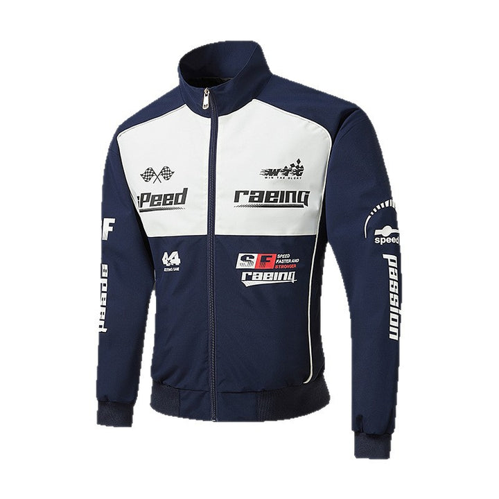 Herren Rennsport-Trackjacke im Retro-Motorsport-Stil Echo Archiv