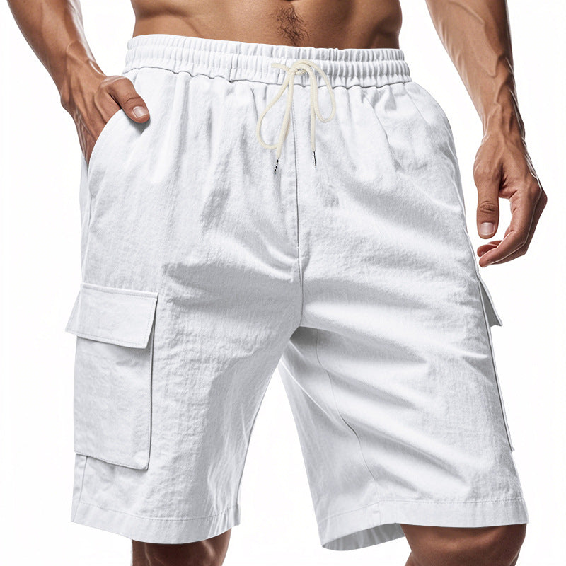 Herren lässige Cargo-Shorts mit elastischem Bund und praktischen Seitentaschen Echoarchiv