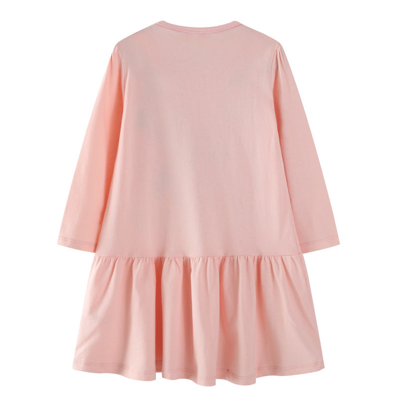 Mädchen Sweatkleid mit buntem Einhorn-Design und Glitzerapplikationen Echo Archiv