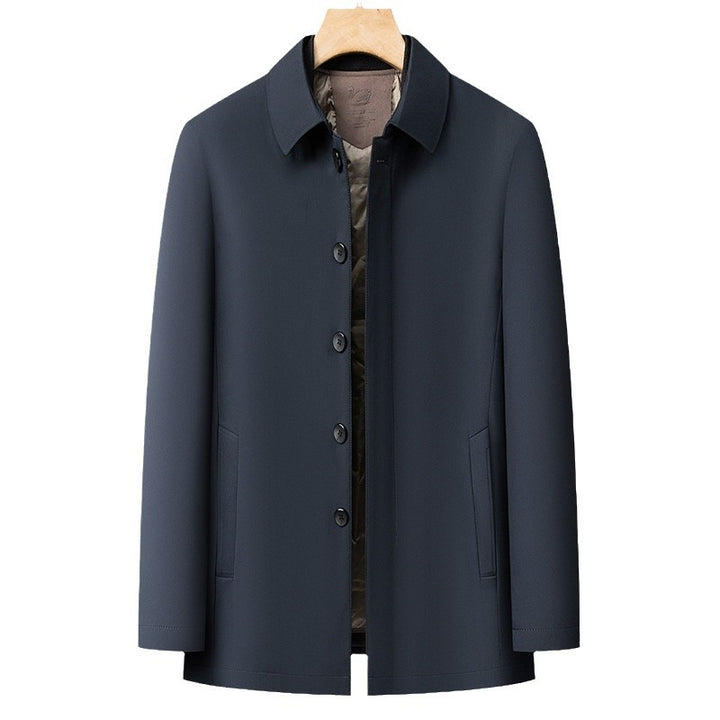 Herren moderne Übergangsjacke mit minimalistischen Details Echoarchiv