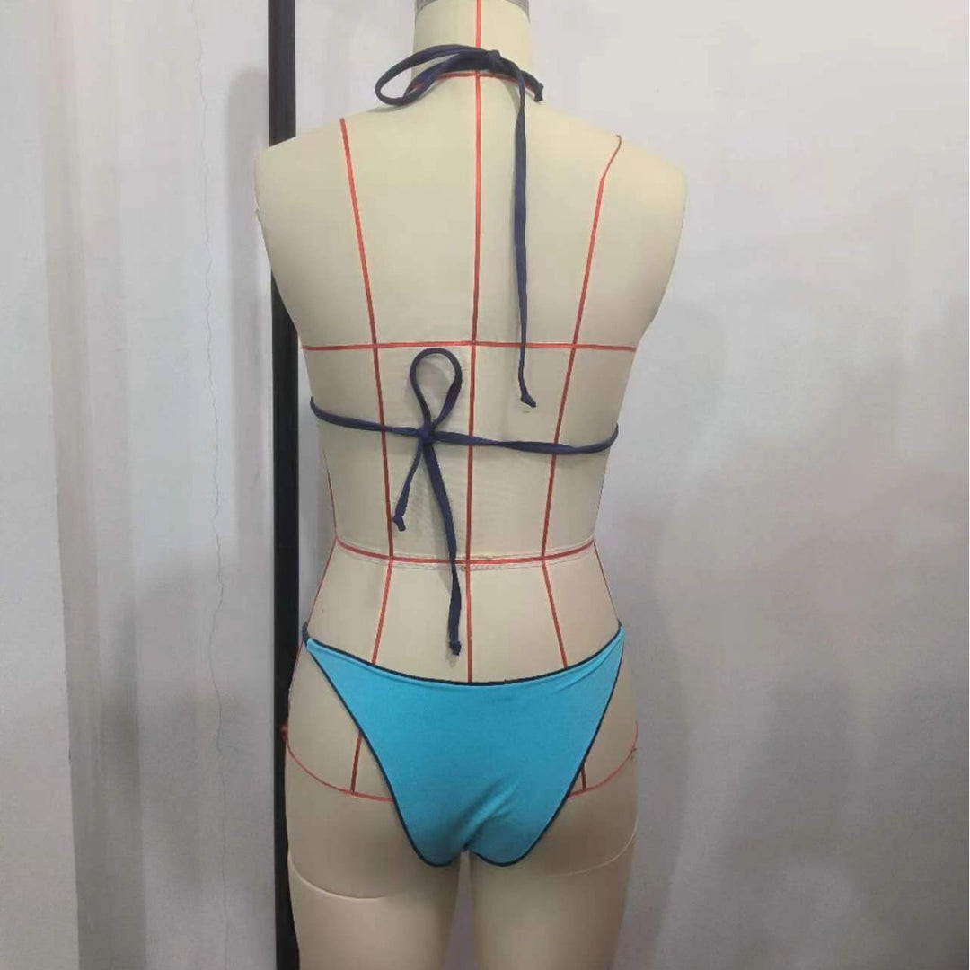 Damen Triangel-Bikini-Set mit geometrischem Design Echo Archiv